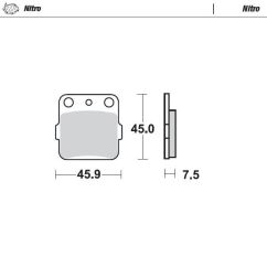 BRAKE PAD ATV NITRO - 17212531