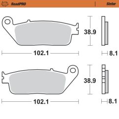 BRAKE PAD ROADPRO SINTER - 17212621