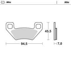 BRAKE PAD ATV NITRO - 17212806