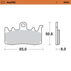 BRAKE PAD ROADPRO SINTER - 17212640