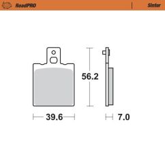 BRAKE PAD ROADPRO SINTER - 17212648