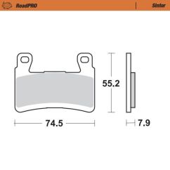 BRAKE PAD ROADPRO SINTER - 17212685