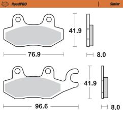 BRAKE PAD ROADPRO SINTER - 17212710