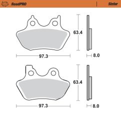 BRAKE PAD ROADPRO SINTER - 17212824