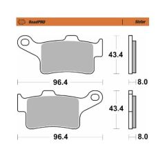 BRAKE PAD ROADPRO SINTER - 17213671