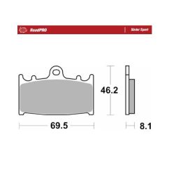 BRAKE PAD ROADPRO SINTER SPORT
