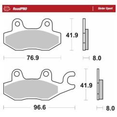 BRAKE PAD ROADPRO SINTER SPORT - 17213677