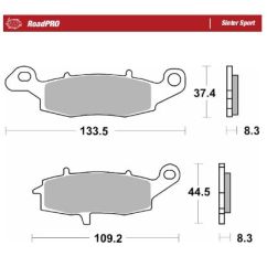 BRAKE PAD ROADPRO SINTER SPORT - 17213681