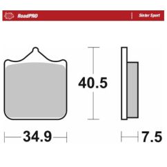 BRAKE PAD ROADPRO SINTER SPORT - 17213684