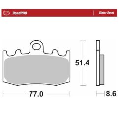 BRAKE PAD ROADPRO SINTER SPORT - 17213686