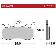 BRAKE PAD ROADPRO SINTER SPORT - 17213692