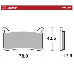 BRAKE PAD ROADPRO SINTER SPORT - 17213696