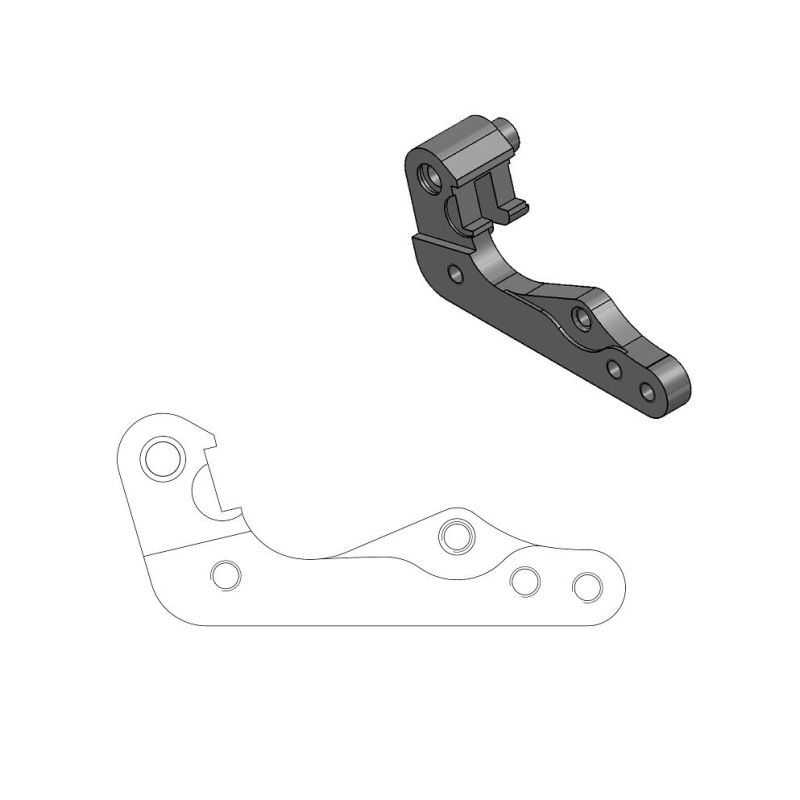 BRAKE CALIPER RELOCATION BRACKET 270mm - 17020134