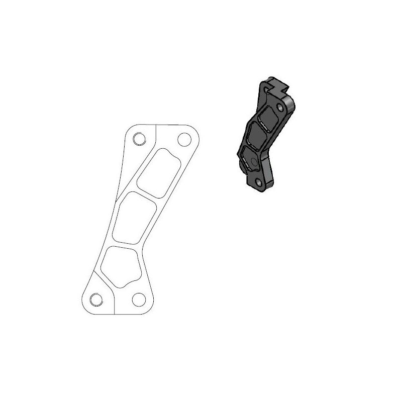 BRAKE CALIPER RELOCATION BRACKET SM STREET 320MM - 17040437