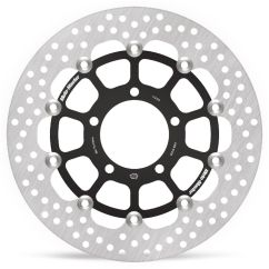 BRAKE ROTOR FLOATING HALO ROUND BLACK