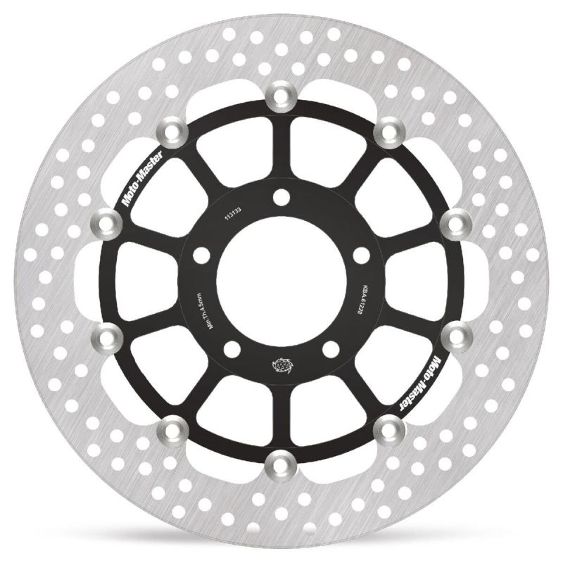 BRAKE ROTOR FLOATING HALO ROUND BLACK - 17101750