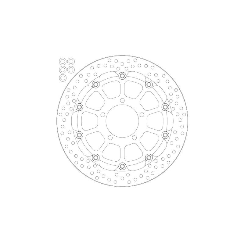 BRAKE ROTOR FLOATING HALO - 17104879