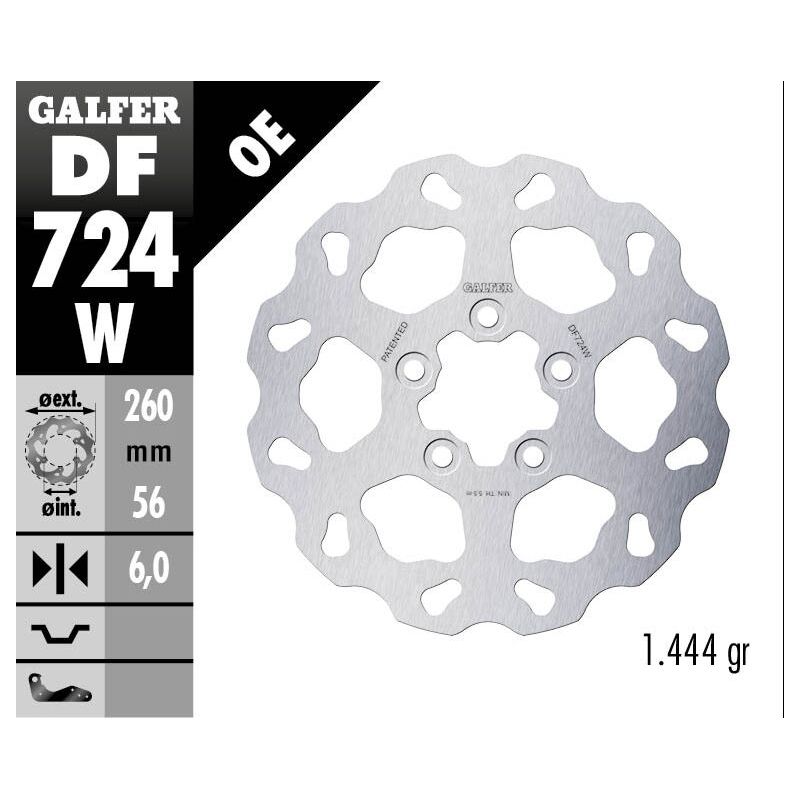 BRAKE ROTOR FIXED WAVE - 17104221