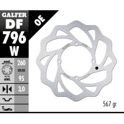 BRAKE ROTOR FIXED WAVE FRONT