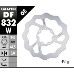 BRAKE ROTOR FIXED WAVE 240