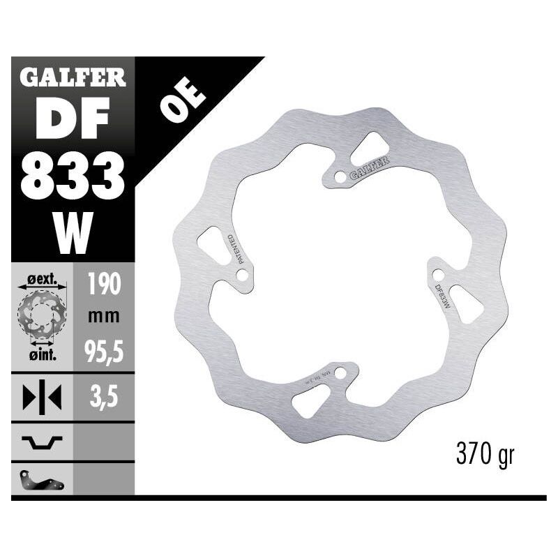BRAKE ROTOR FIXED WAVE 190