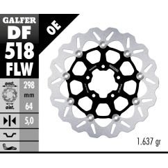 BRAKE ROTOR FLOATING WAVE - 17104242