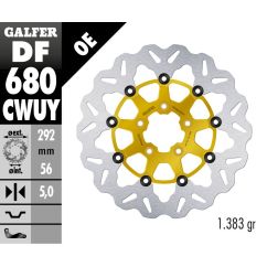 BRAKE ROTOR FLOATING WAVE GOLD