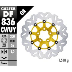 BRAKE ROTOR FLOATING WAVE GOLD - 17104604