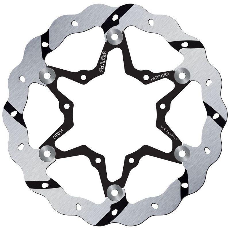 BRAKE ROTOR FLOATING WAVE GROOVED