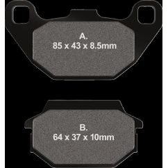BRAKE PAD FA SERIES ORGANIC - 17100078