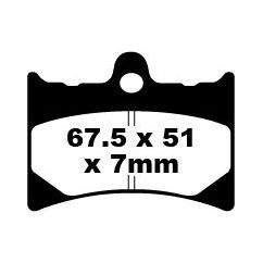 BRAKE PAD FA SERIES ORGANIC - 17220241