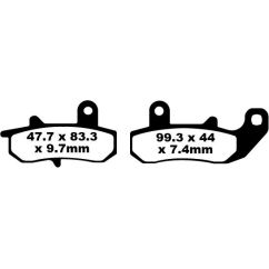 BRAKE PAD FA SERIES ORGANIC - 17220253