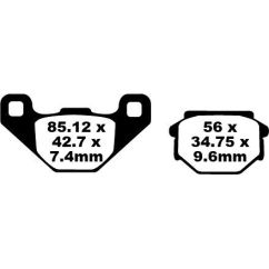 BRAKE PAD FA SERIES ORGANIC - 17220288