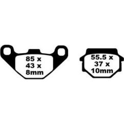 BRAKE PAD SFA SERIES ORGANIC SCOOTER - 17200261