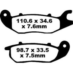 BRAKE PAD SFA SERIES ORGANIC SCOOTER - 17200266