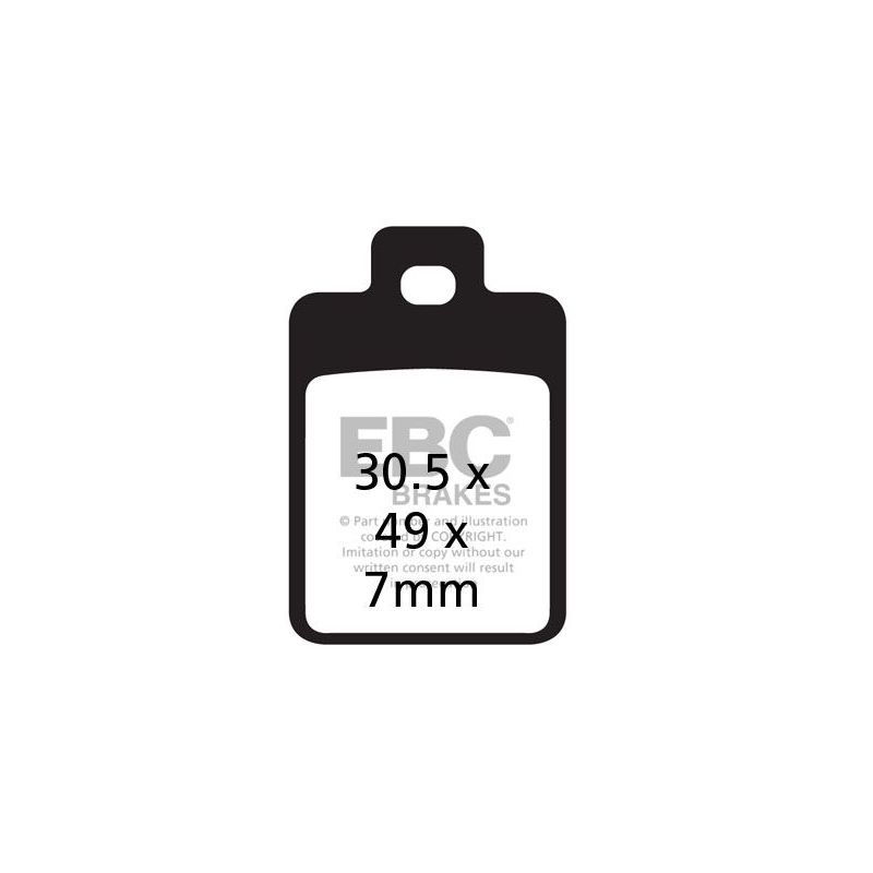 BRAKE PAD SFA SERIES ORGANIC SCOOTER - 17200387