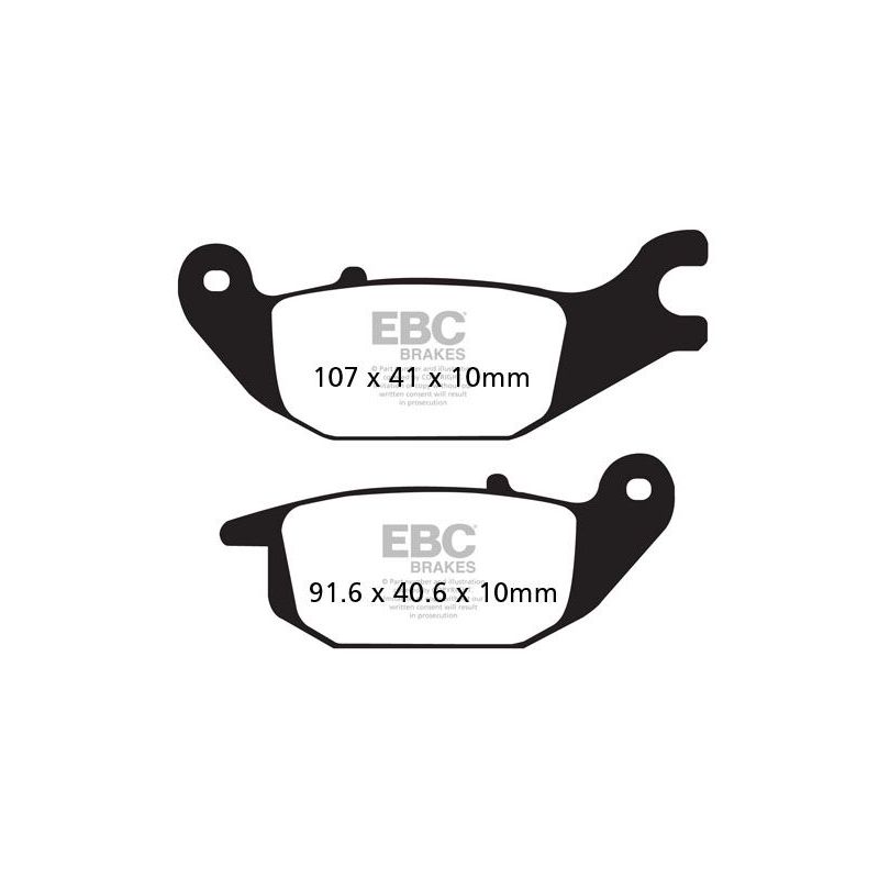 BRAKE PAD SFA-SERIES ORGANIC SCOOTER - 17200456
