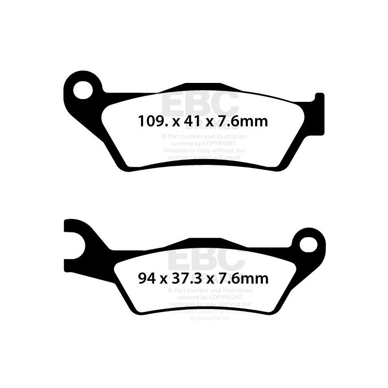 BRAKE PAD SFA-SERIES ORGANIC SCOOTER - 17201147