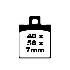 BRAKE PAD SFA SERIES ORGANIC - 17220310