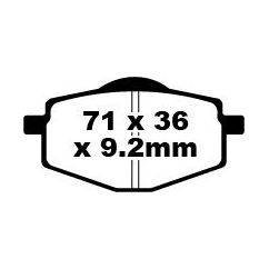 BRAKE PAD SFA SERIES ORGANIC - 17220316