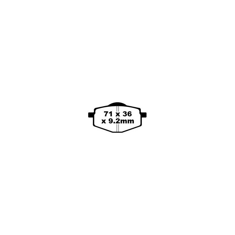 BRAKE PAD SFA SERIES ORGANIC - 17220316