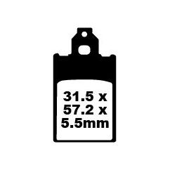 BRAKE PAD SFA SERIES ORGANIC - 17220318