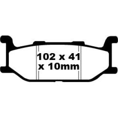 BRAKE PAD SFA SERIES ORGANIC - 17220321