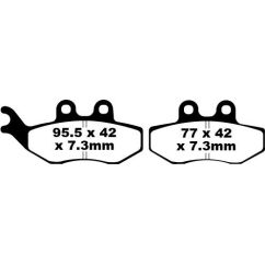 BRAKE PAD SFA SERIES ORGANIC - 17220324