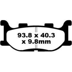 BRAKE PAD SFA SERIES ORGANIC - 17220326