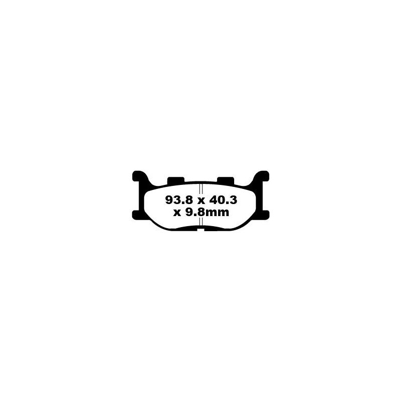 BRAKE PAD SFA SERIES ORGANIC - 17220326