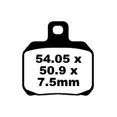BRAKE PAD SFA SERIES ORGANIC - 17220332