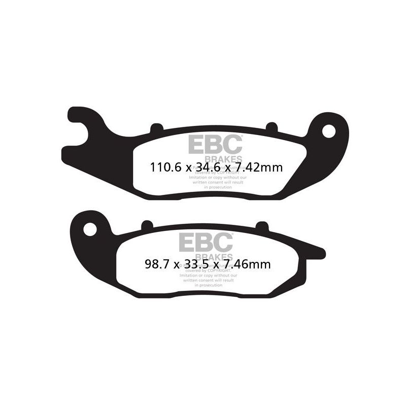 BRAKE PAD FA-TT SERIES CARBON FIBER OFFROAD