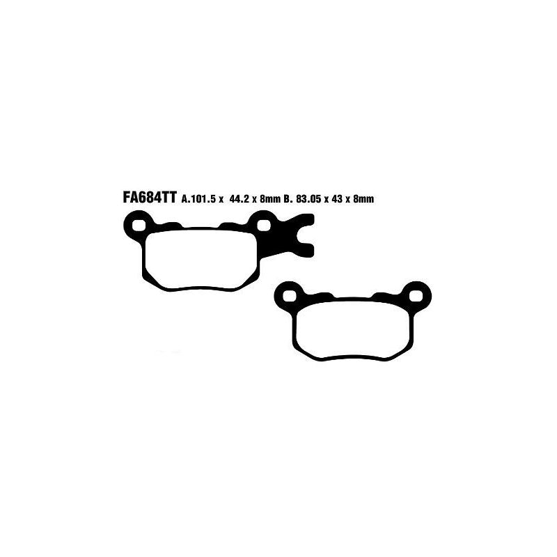 BRAKE PAD FA-TT SERIES CARBON OFFROAD - 17200573