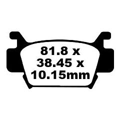BRAKE PAD FA-TT SERIES CARBON FIBER OFFROAD - 17211234